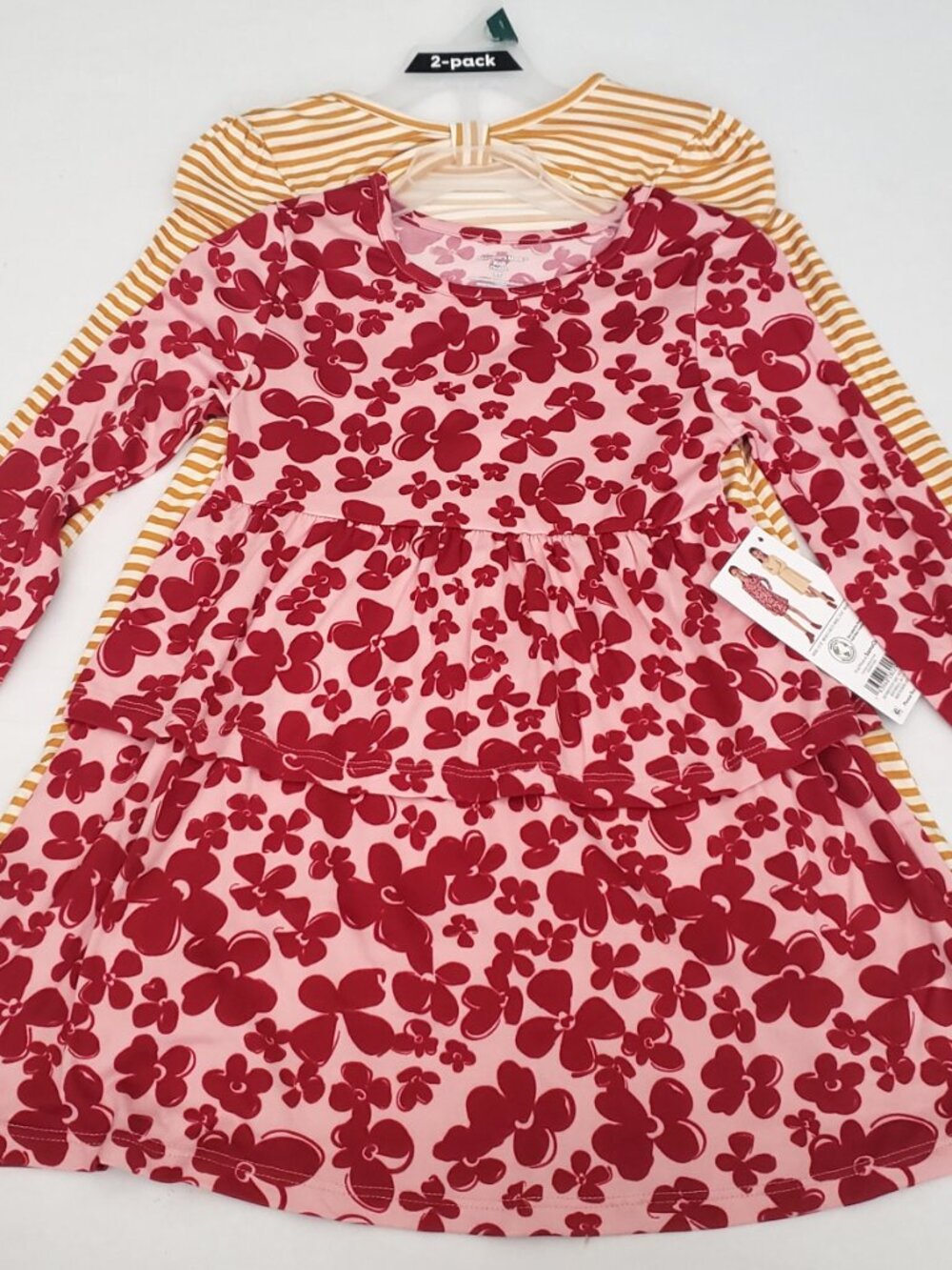 NWT Member's Mark Girls 2-Pack Knit Dress Set